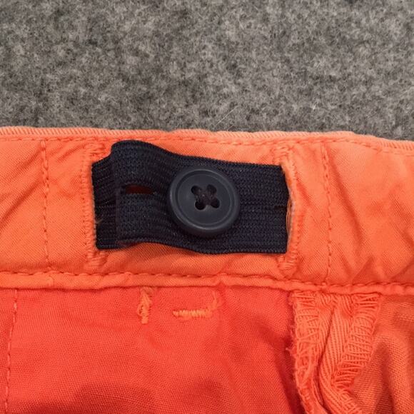 Crewcuts Girls Sz 10 Orange Sun Faded Slim Fit Chino Pants Adjust 100% Cotton - Picture 7 of 10